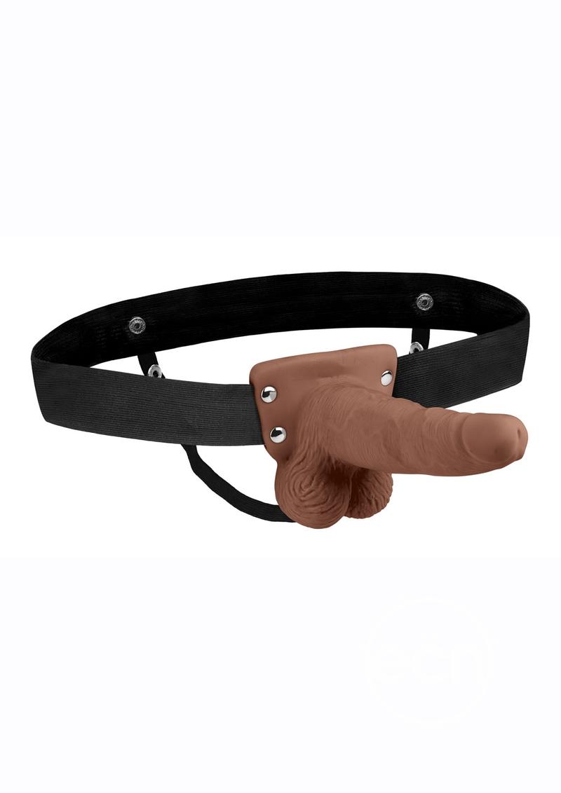 Lux Fetish Rechargeable Strap-on with Balls 6in
