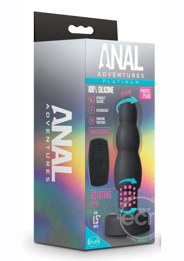 Anal Adventures Platinum Propel Butt Plug