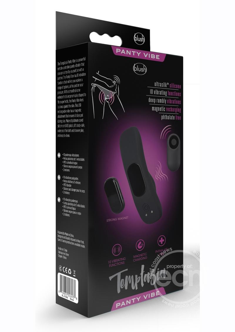 Temptasia Remote Control Silicone Rechargeable Panty Vibe