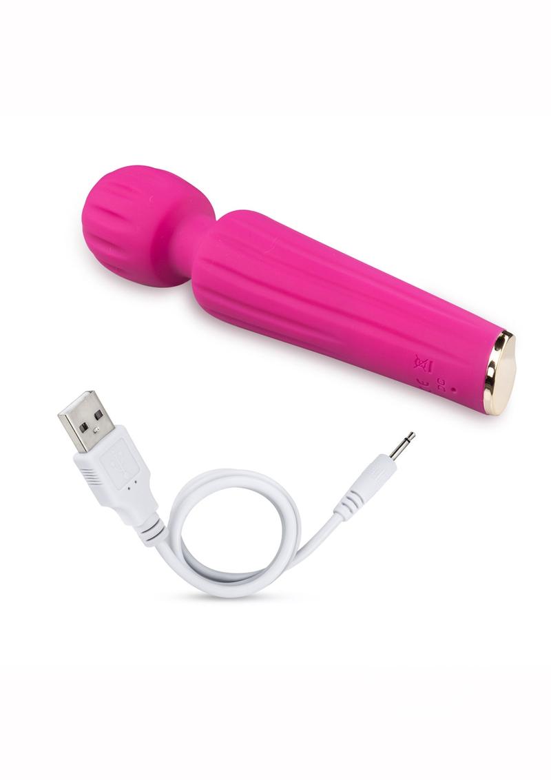 Blush Allana Velvet Rechargeable Silicone Wand Vibrator