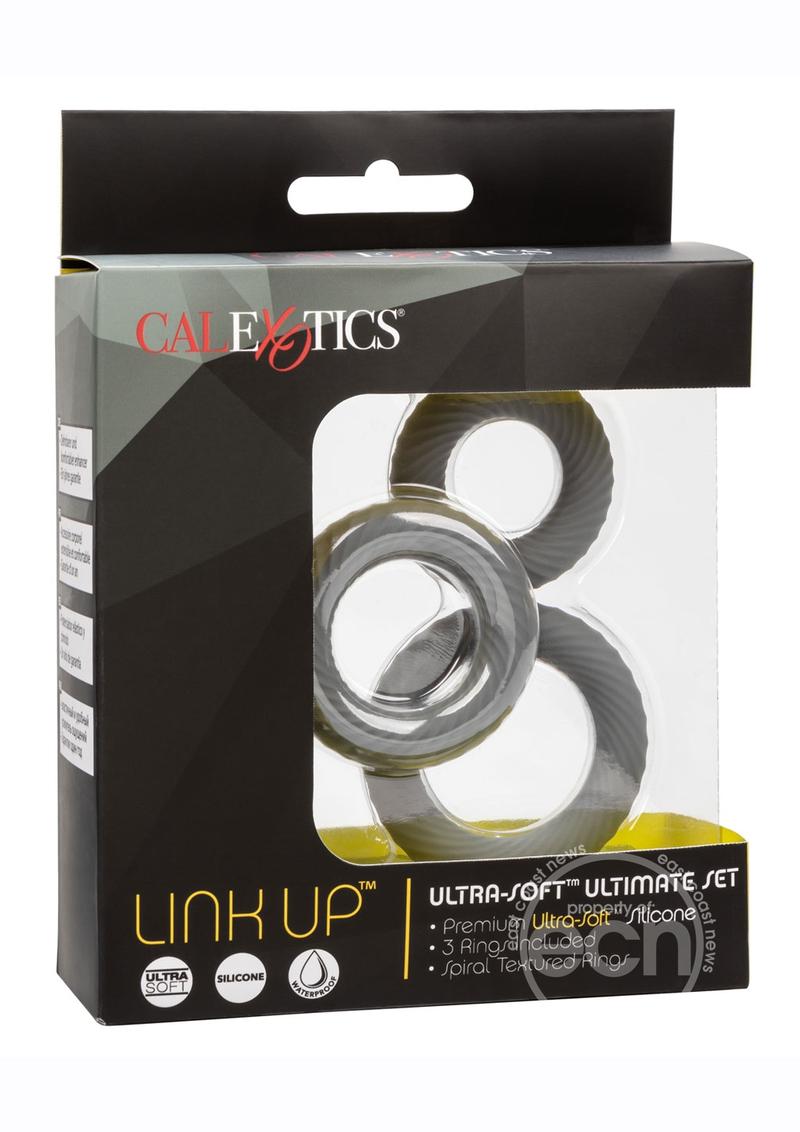 Link Up Ultra Soft Extreme Silicone Cock Ring Set