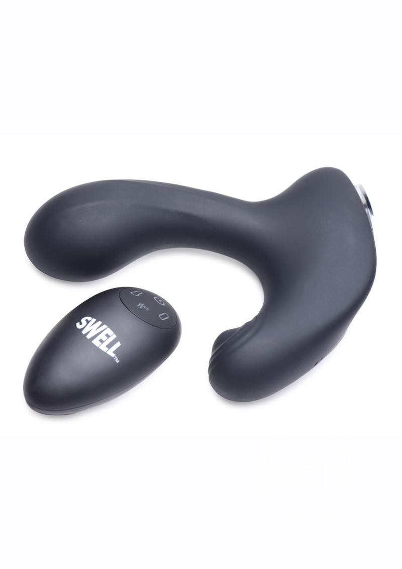 Swell 10X Inflatable & Tapping Rechargeable Silicone Prostate Vibrator with Remote Control