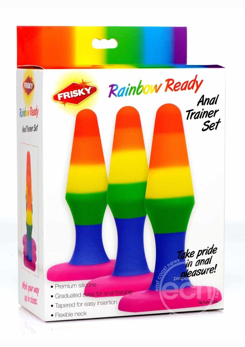 Frisky Rainbow Silicone Anal Trainer Set