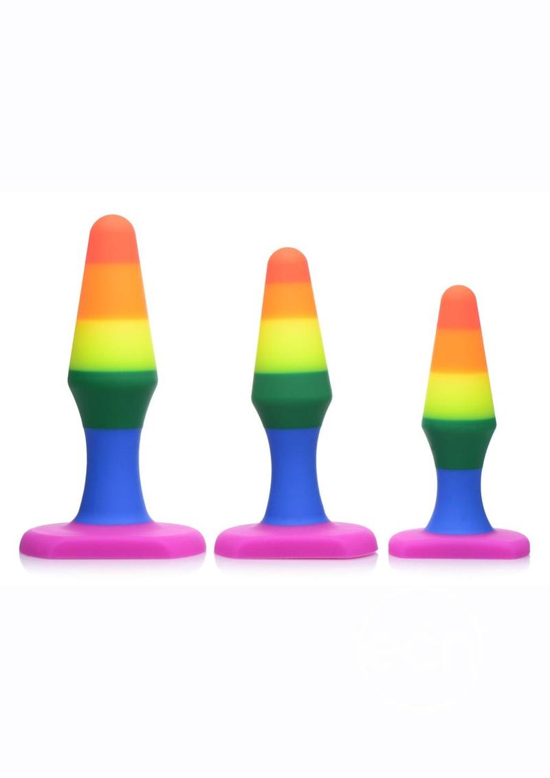 Frisky Rainbow Silicone Anal Trainer Set