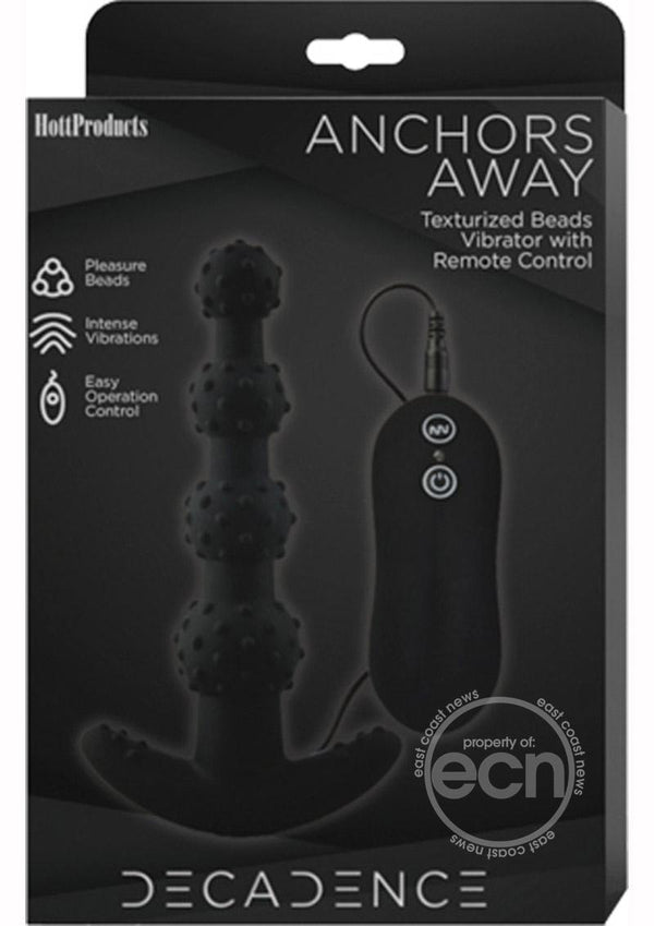 Decadence Anchors Away Silicone Vibrating Butt Plug with Remote Control