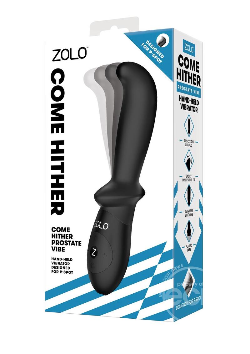 ZOLO Come Hither Prostate Silicone Rechargeable Anal Vibrator