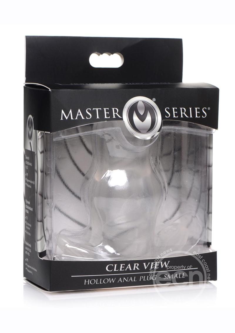 Master Series Clear View Hollow Anal Plug