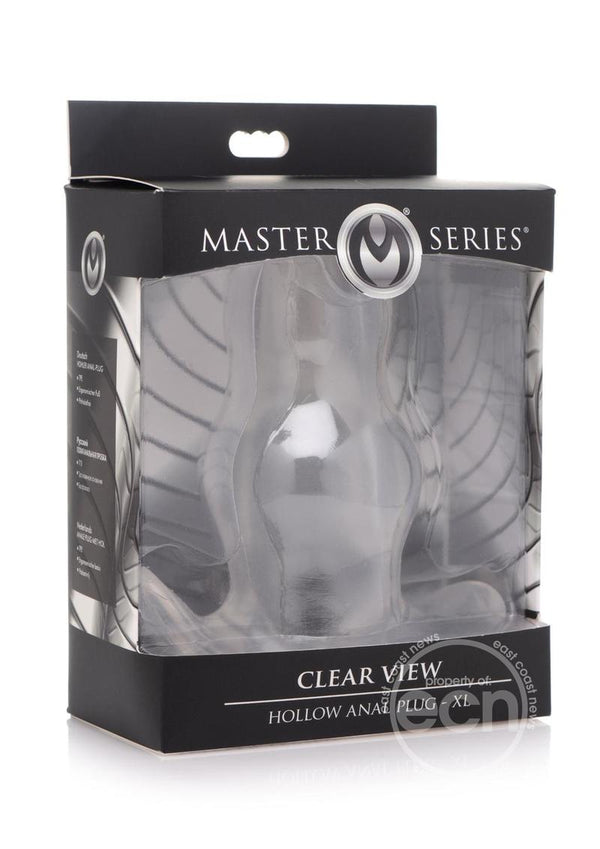 Master Series Clear View Hollow Anal Plug