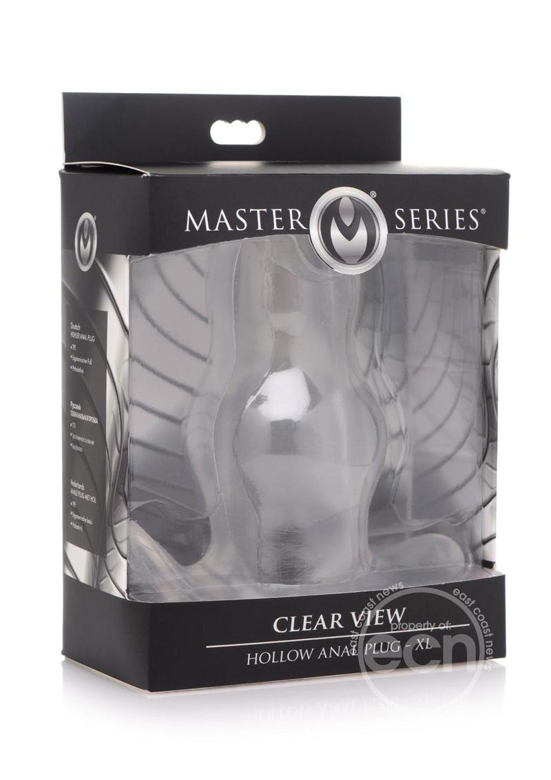 Master Series Clear View Hollow Anal Plug