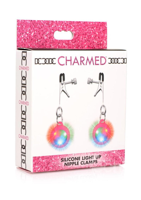 Charmed Silicone Light-Up Nipple Clamps