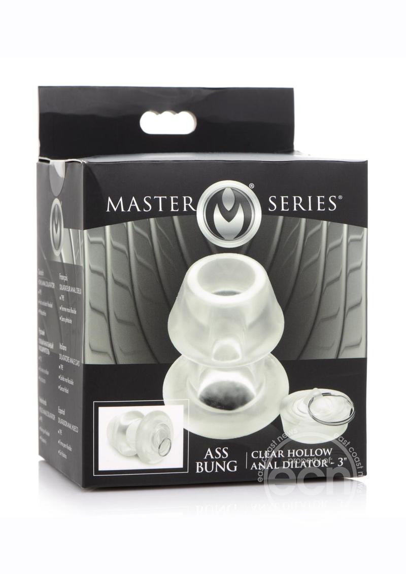 Master Series Ass Bung Clear Hollow Anal Dilator