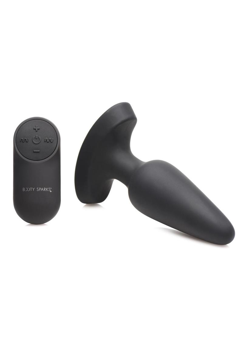 Booty Sparks Laser Heart Rechargeable Silicone Anal Plug with Remote Control