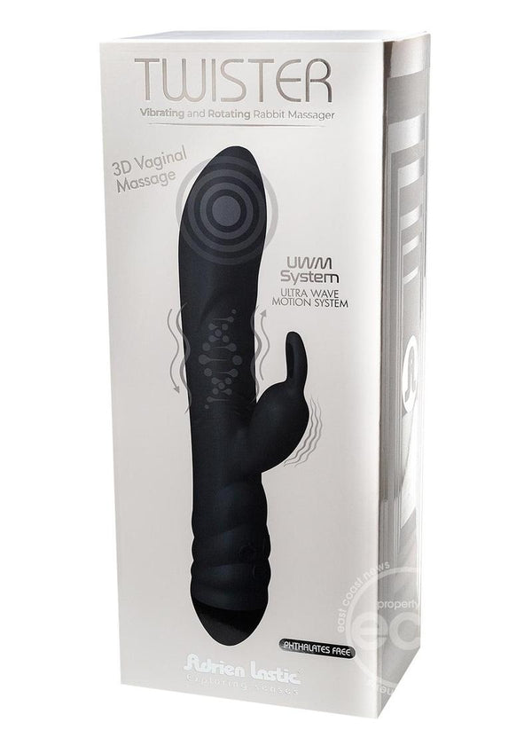 Twister Rechargeable Silicone Rabbit Vibrator with Remote Control