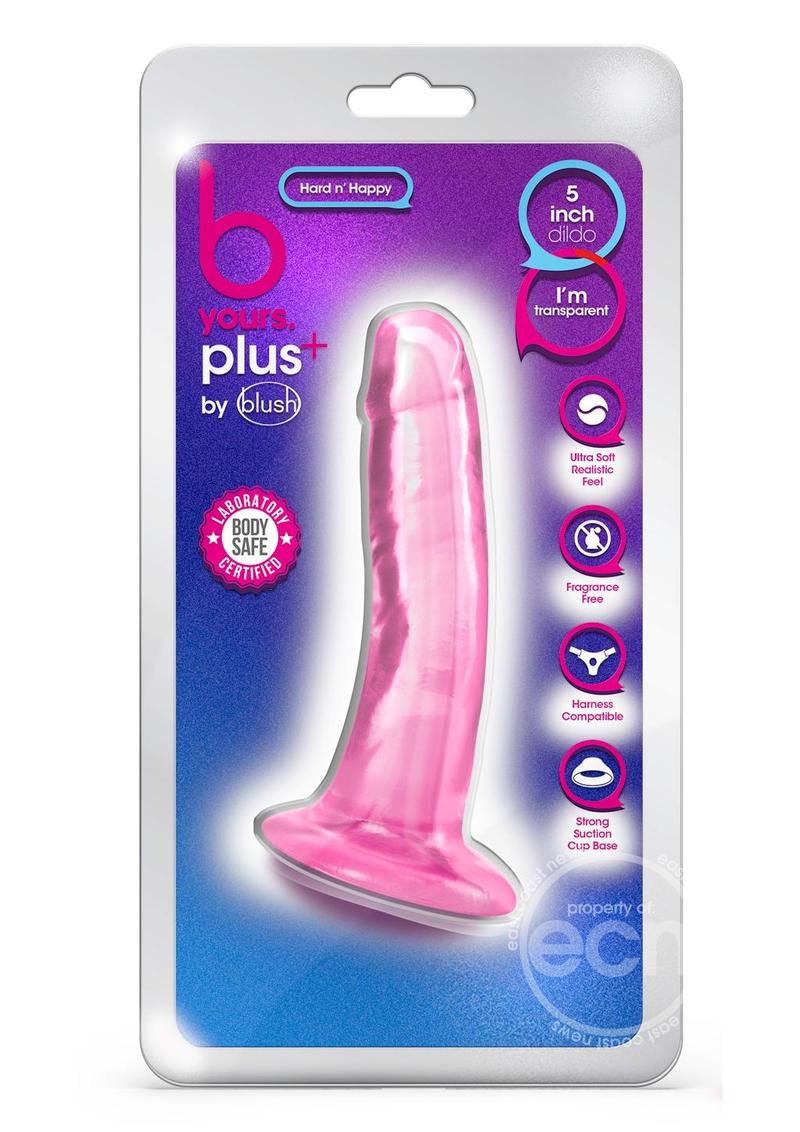 B Yours Plus Hard n' Happy Realistic Dildo 5.5in