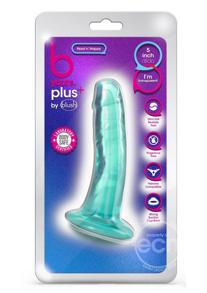 B Yours Plus Hard n' Happy Realistic Dildo 5.5in