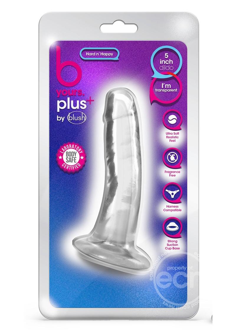 B Yours Plus Hard n' Happy Realistic Dildo 5.5in