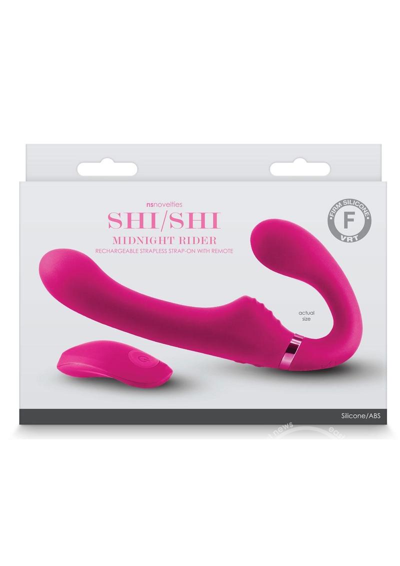 Shi/Shi Mignight Rider Rechargeable Silicone Dual End Strapless Strap-On