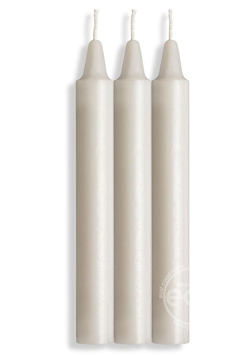 LaCire Drip Pillar Candles - White