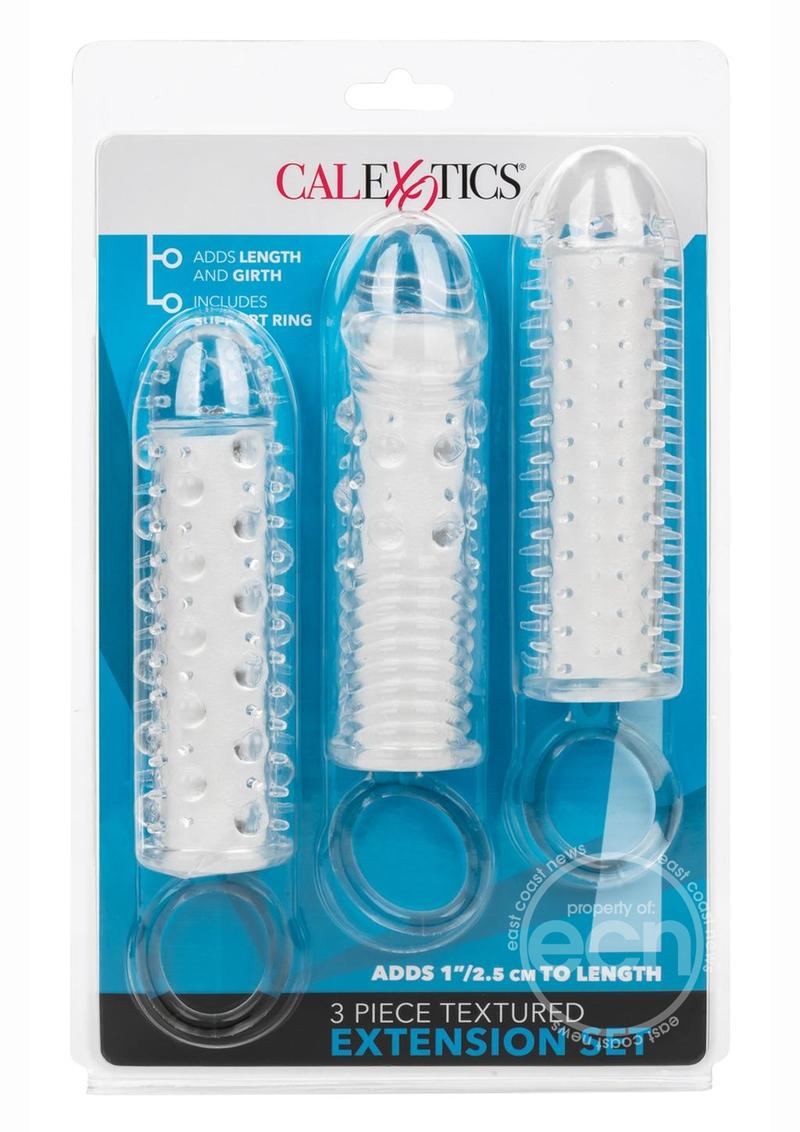 CalExotics Textured Extension Set Penis Sleeves