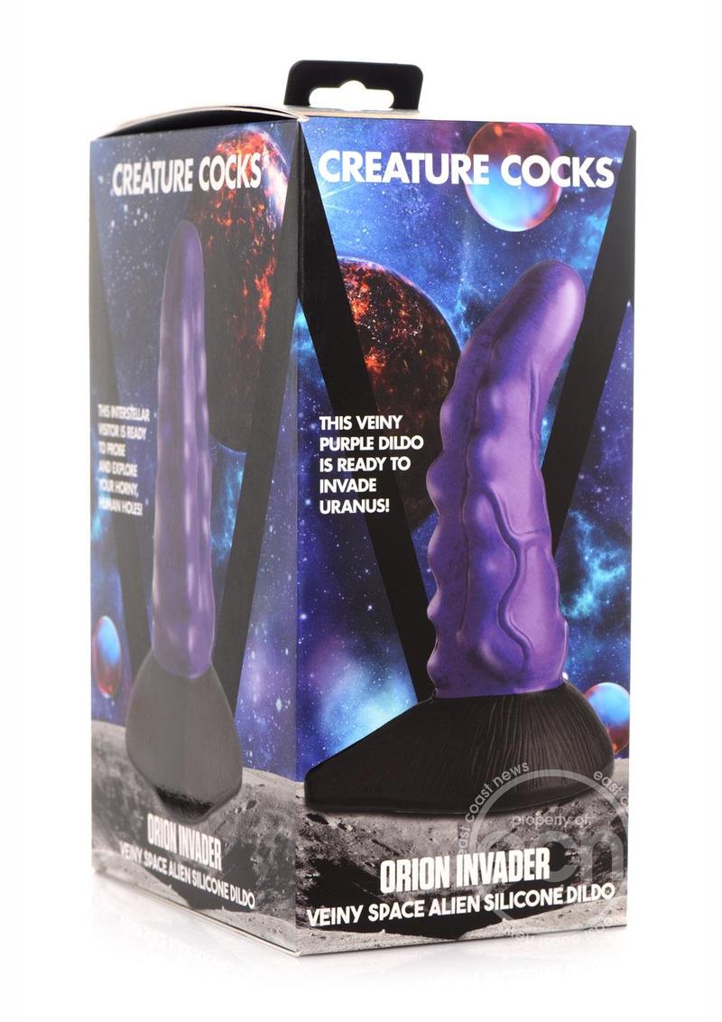 Creature Cocks Orion Invader Veiny Space Alien Silicone Dildo 7.25in