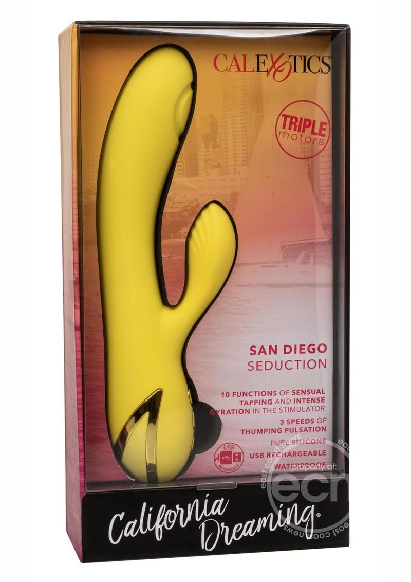 California Dreaming San Diego Seduction Rechargeable Silicone Rabbit Vibrator