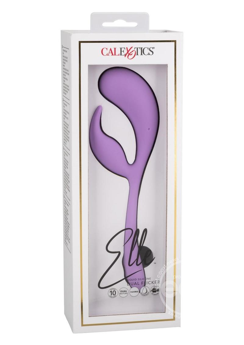 Elle Liquid Silicone Dual Flicker Rechargeable Vibrator