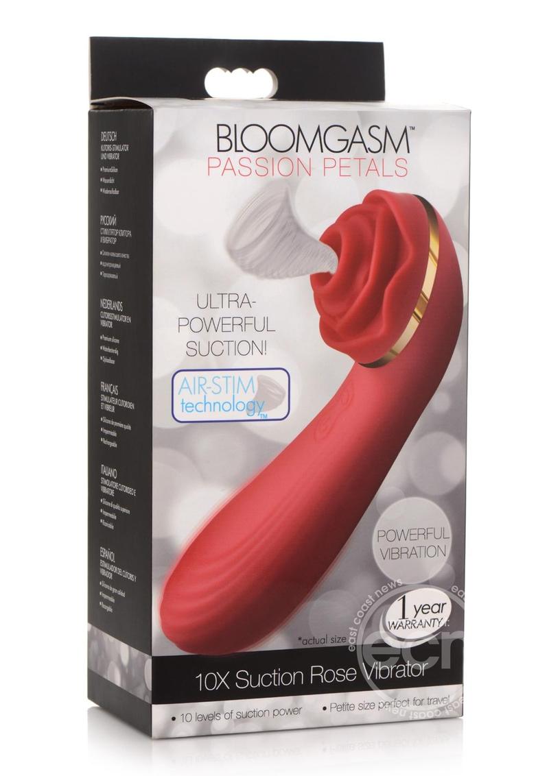 Inmi Bloomgasm Passion Petals 10X Rechargeable Silicone Rose Clitoral Stimulator