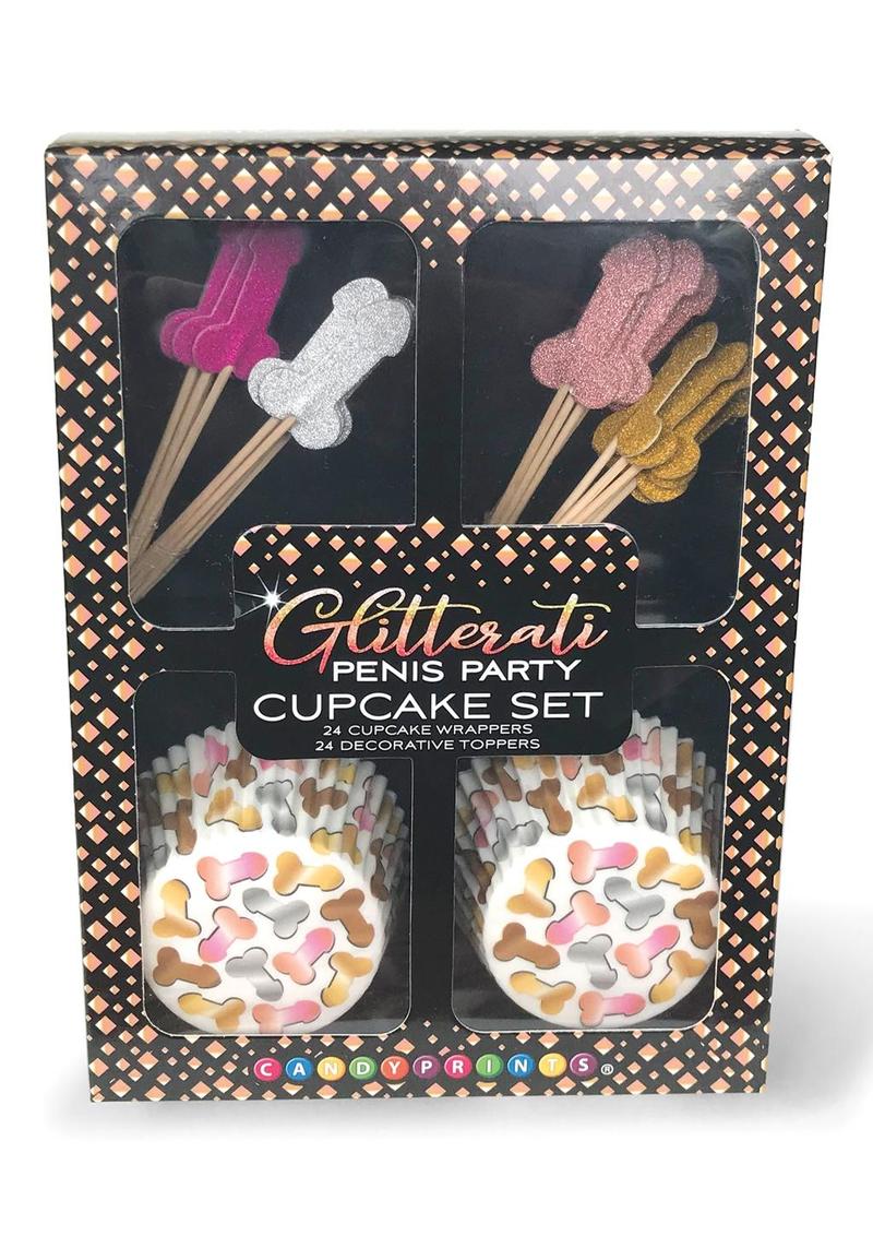 Glitterati Penis Party Cupcake Set