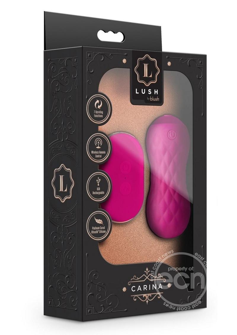 Lush Carina Rechargeable Silicone Vibrating Egg - Velvet Fuchsia