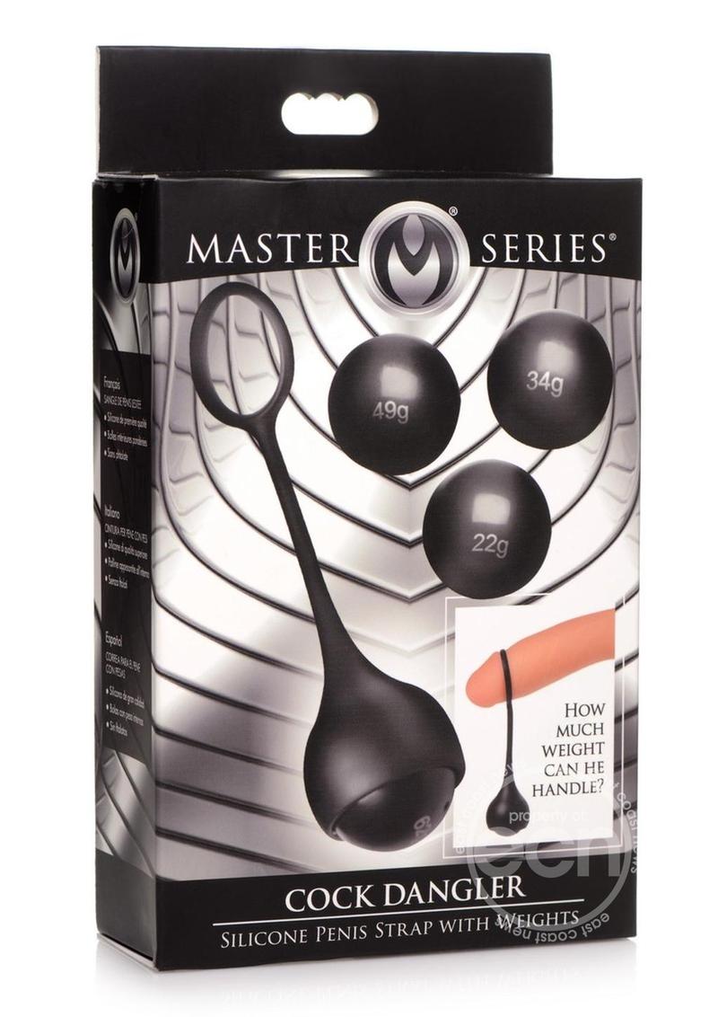 Master Series Cock Dangler Silicone Penis Strap with Weights