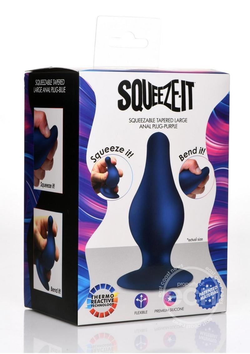 Squeeze-It Squeezable Silicone Tapered Anal Plug