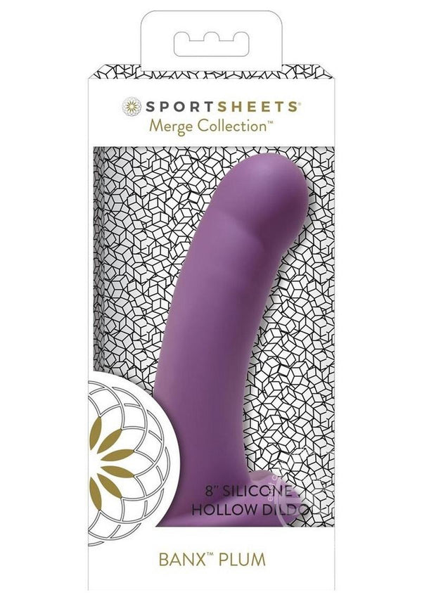 Banx Hollow Dildo 8in - Plum