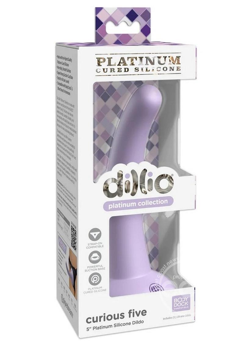 Dillio Platinum Curious Five Silicone Dildo 5in