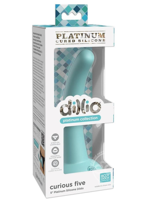 Dillio Platinum Curious Five Silicone Dildo 5in