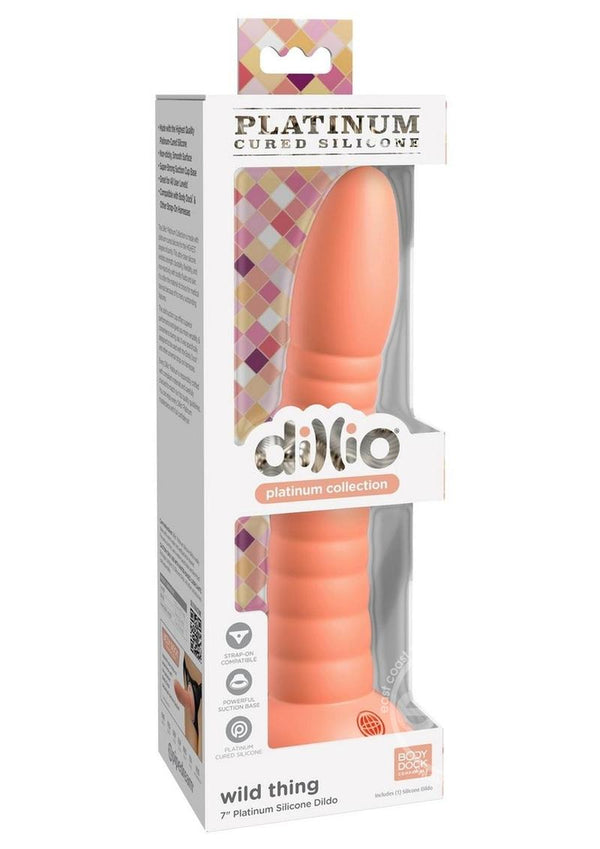 Dillio Platinum Wild Thing Silicone Dildo 7in