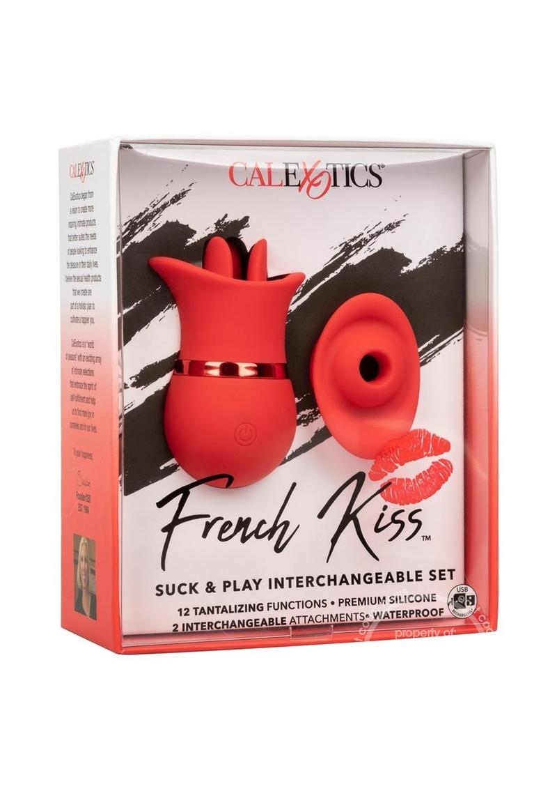 French Kiss Suck & Play Rechargeable Silicone Interchangeable Set