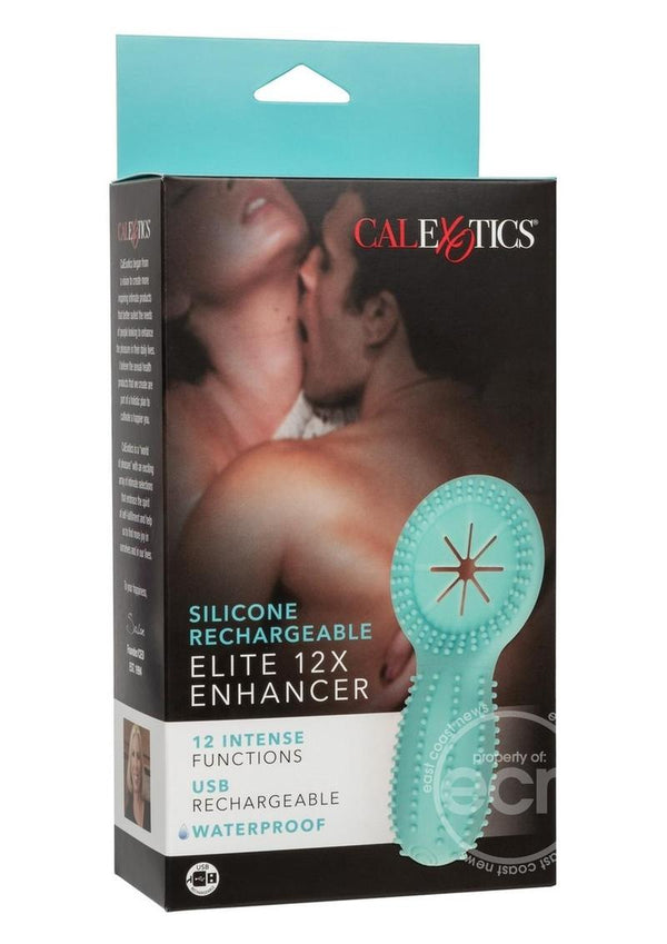 Silicone Rechargeable Elite 12X Enhancer Couples Ring