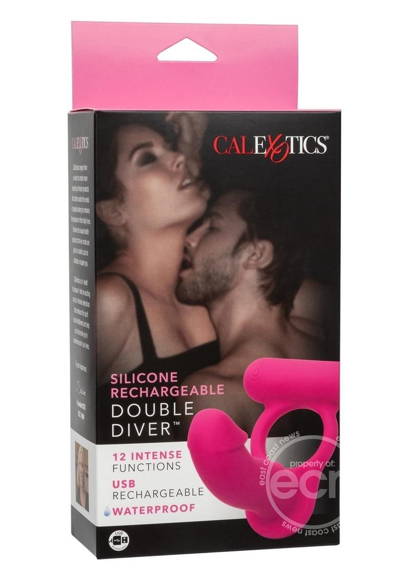 Silicone Rechargeable Double Diver Couples Ring