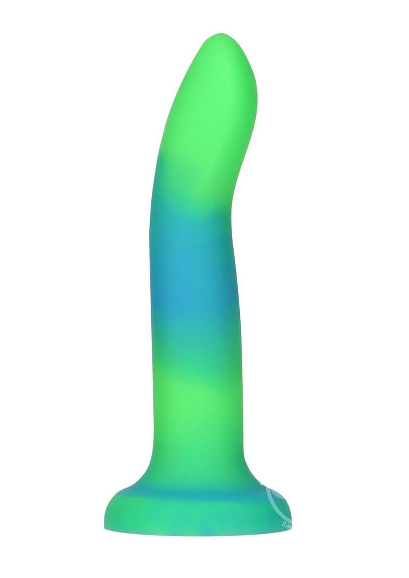 Addiction Rave Silicone Glow In The Dark Dildo 8in