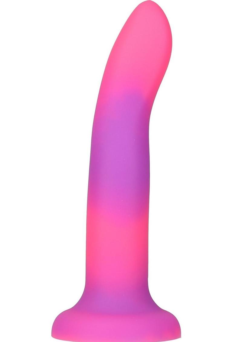 Addiction Rave Silicone Glow In The Dark Dildo 8in