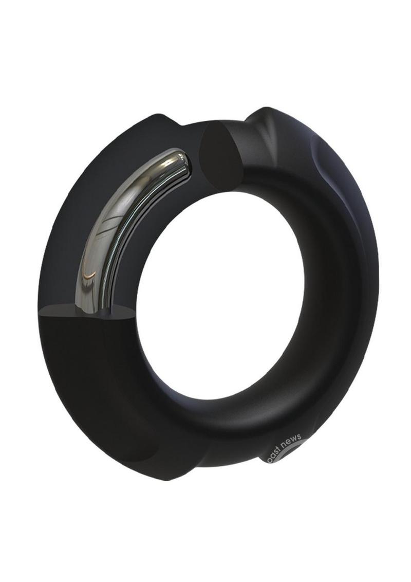 OptiMALE Flexisteel Soft Silicone With Inner Metal Core Cock Ring 35mm
