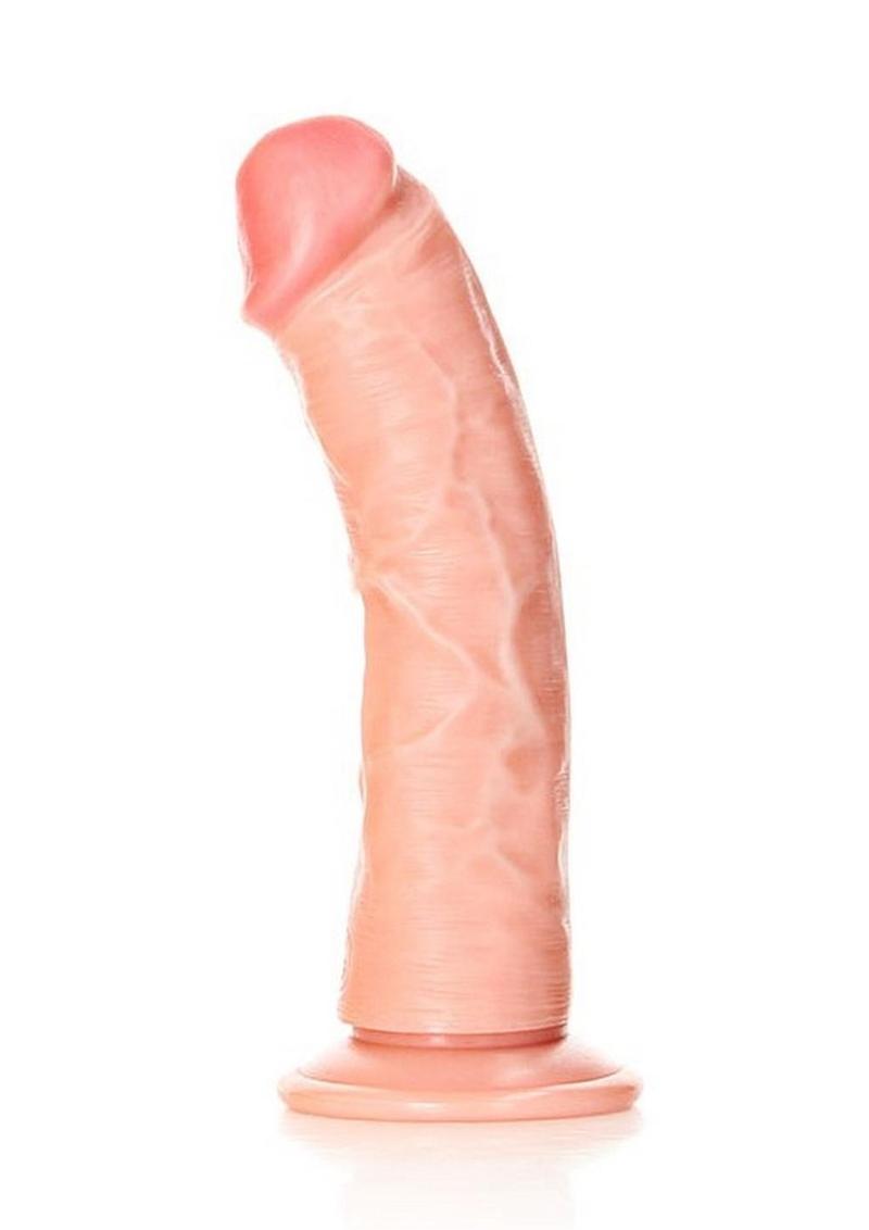 RealRock Curved Realistic Dildo with Suction Cup 6in