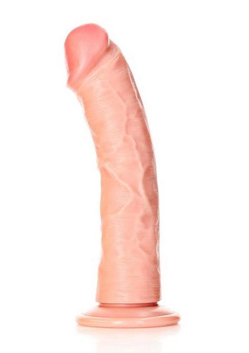 RealRock Curved Realistic Dildo with Suction Cup 8in