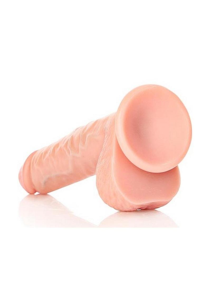 RealRock Straight Realistic Dildo with Balls and Suction Cup 7in