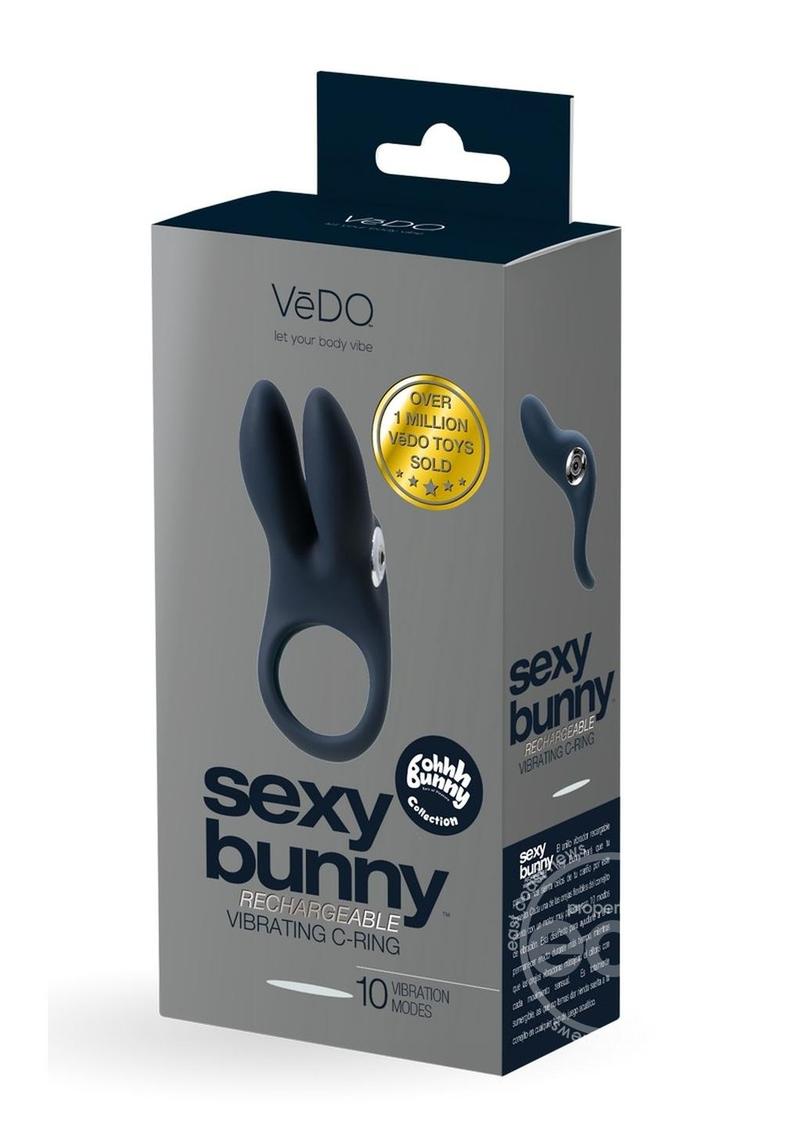 VeDO Sexy Bunny Rechargeable Silicone Couples Cock Ring