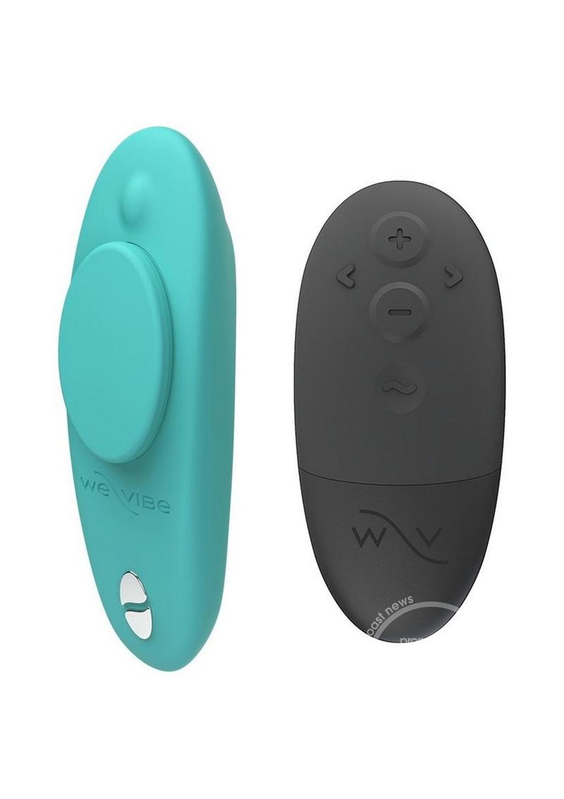 We-Vibe Moxie+ Wearable Rechargeable Silicone Panty Vibe Clitoral Stimulator with Remote