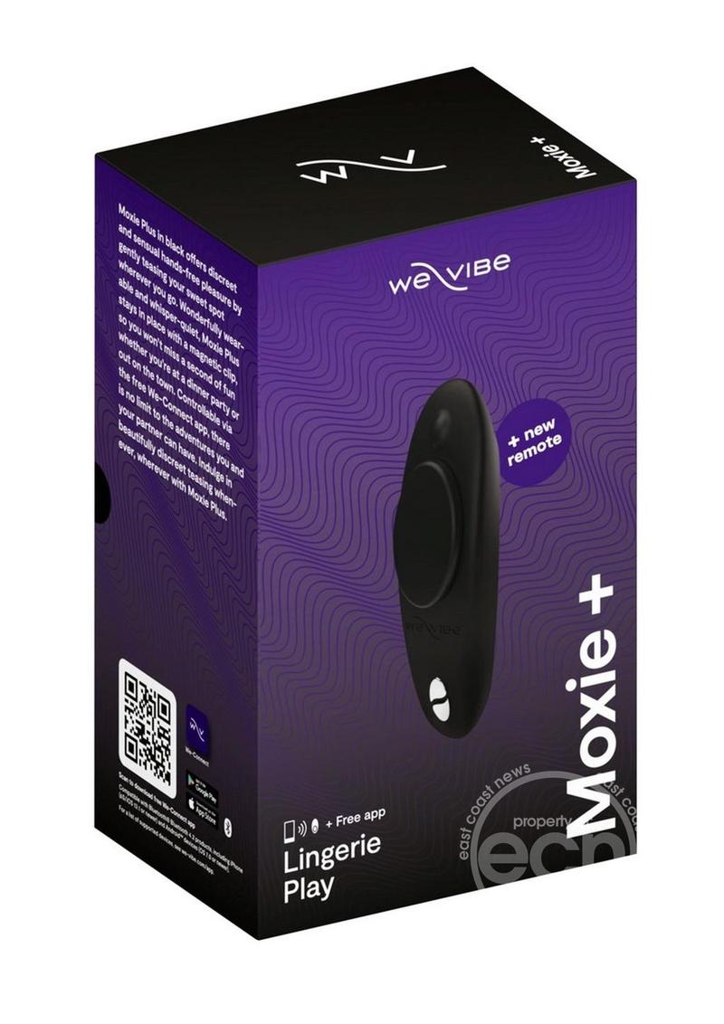 We-Vibe Moxie+ Wearable Rechargeable Silicone Panty Vibe Clitoral Stimulator with Remote