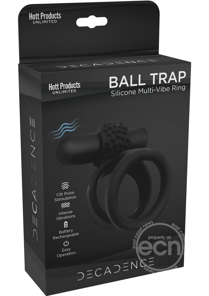 Decadence Ball Trap Silicone Cock & Ball Strap