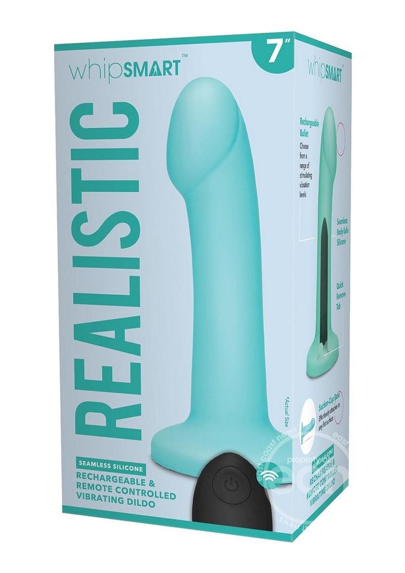 WhipSmart Remote Control Rechargeable Silicone G-Spot/P-Spot Dildo 7in