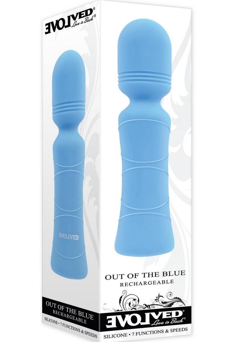 Out of The Blue Rechargeable Silicone Wand Vibrator